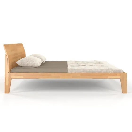 Lit en bois massif 140 x 190 finition naturel collection AGA