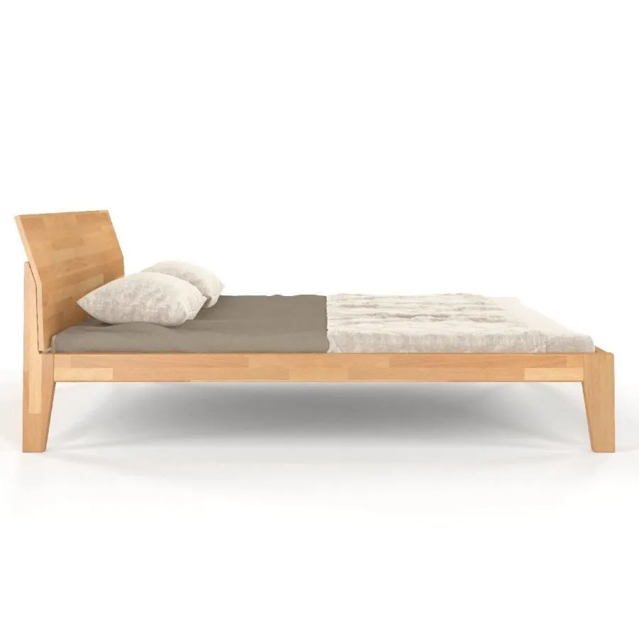 Lit en bois massif 140 x 190 finition naturel collection AGA