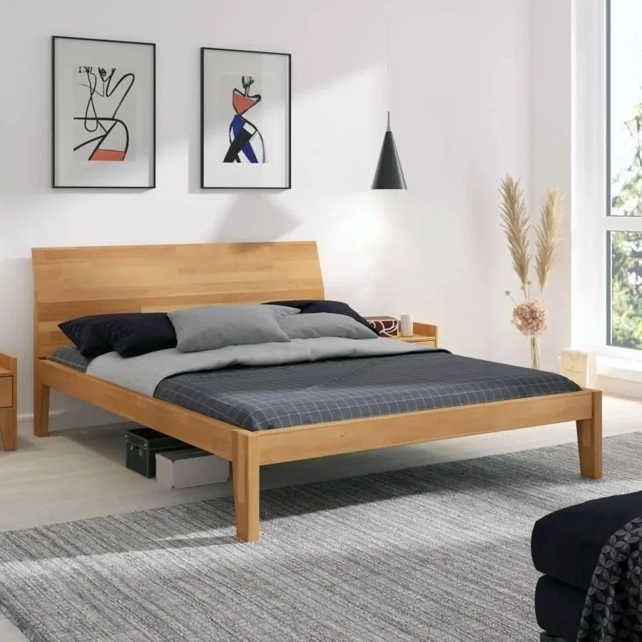 Lit en bois massif 160 x 200 chambre adulte collection AGA