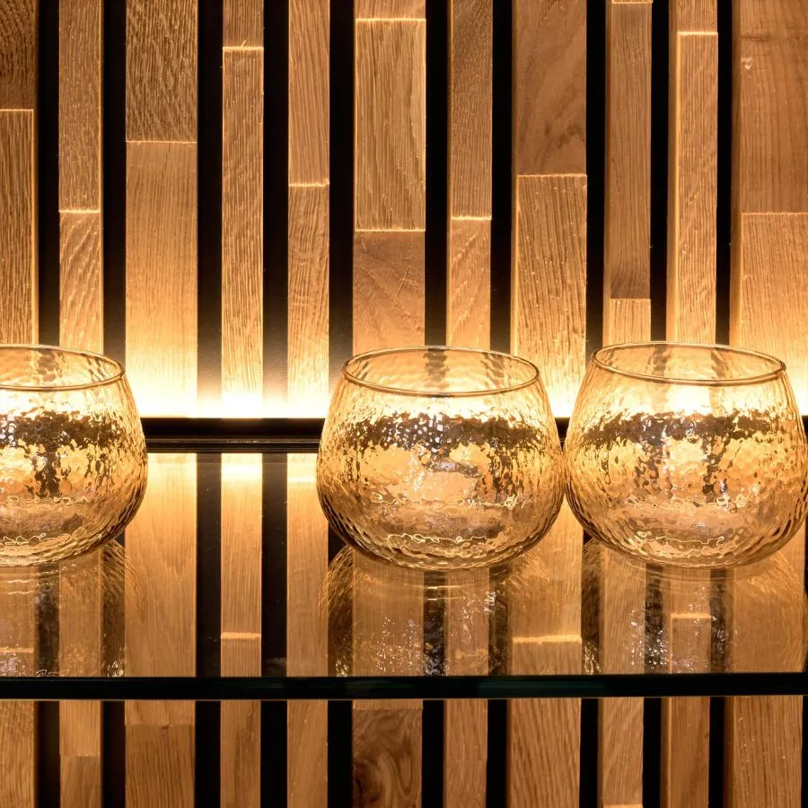 Buffet en chêne avec éclairage LED collection Florenza