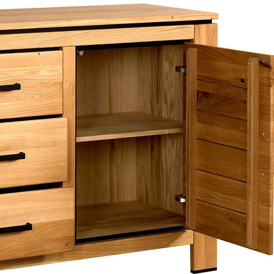 Buffet chêne massif naturel collection Brampton