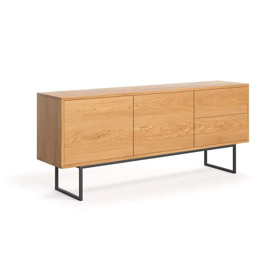 Buffet chêne massif bas design collection Mill