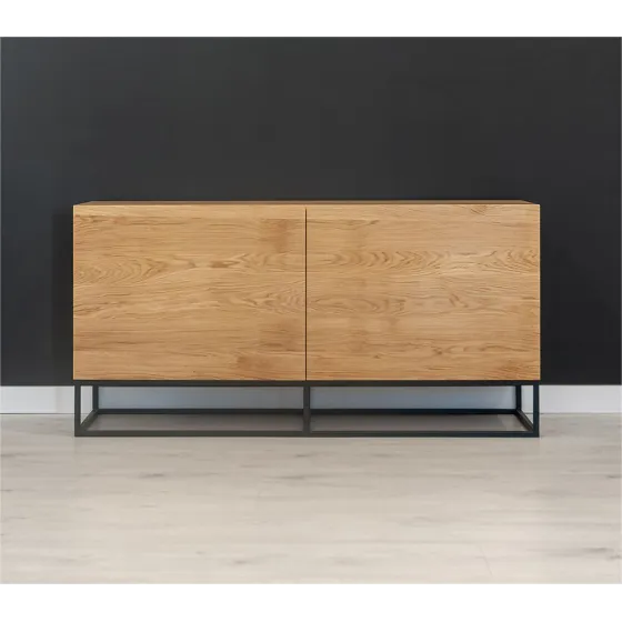 Buffet chêne massif moderne 2 portes collection Edge