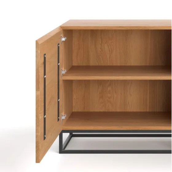 Buffet en chêne massif 2 portes collection Edge