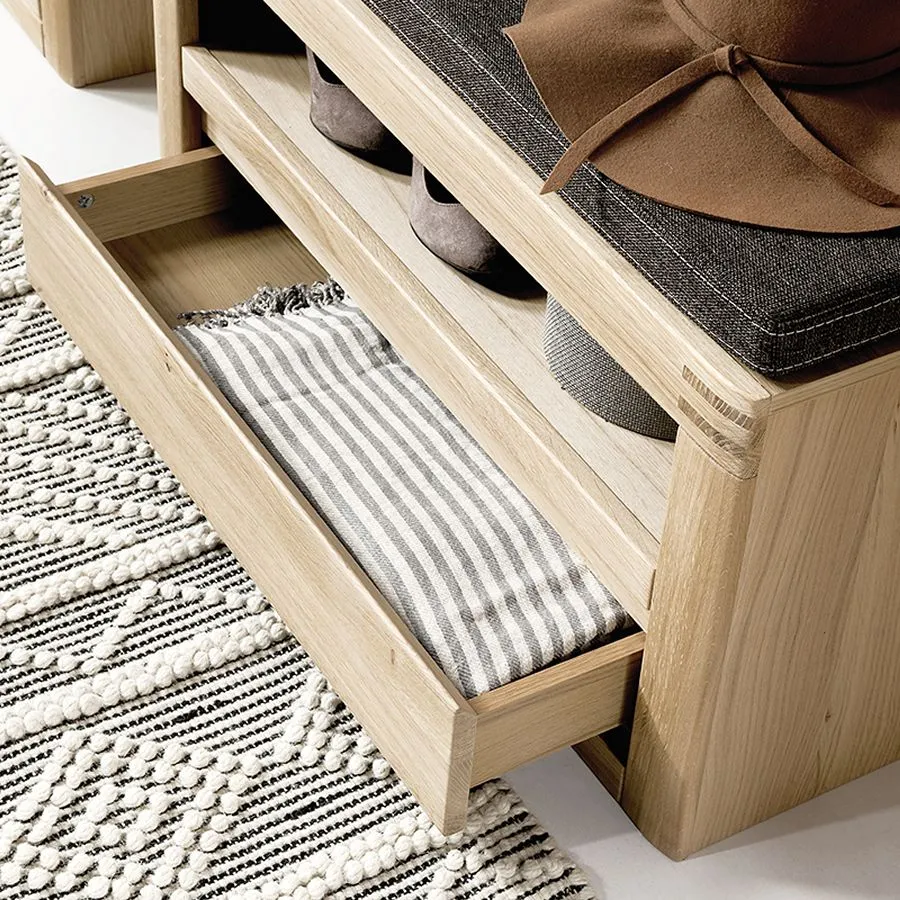 Meuble chaussures en bois avec tiroir collection MILO
