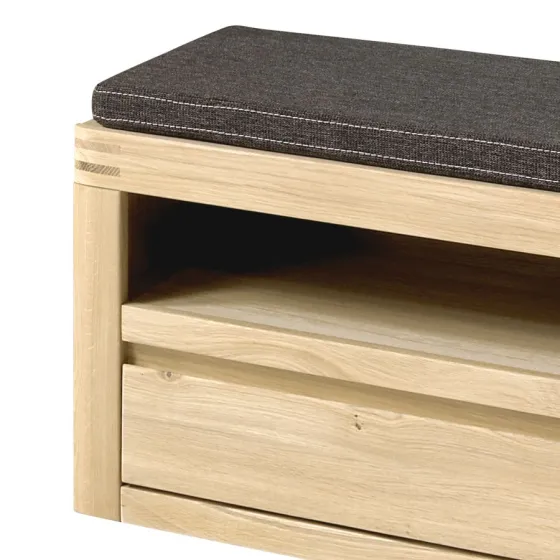 Meuble pour chaussures en bois avec assise collection MILO