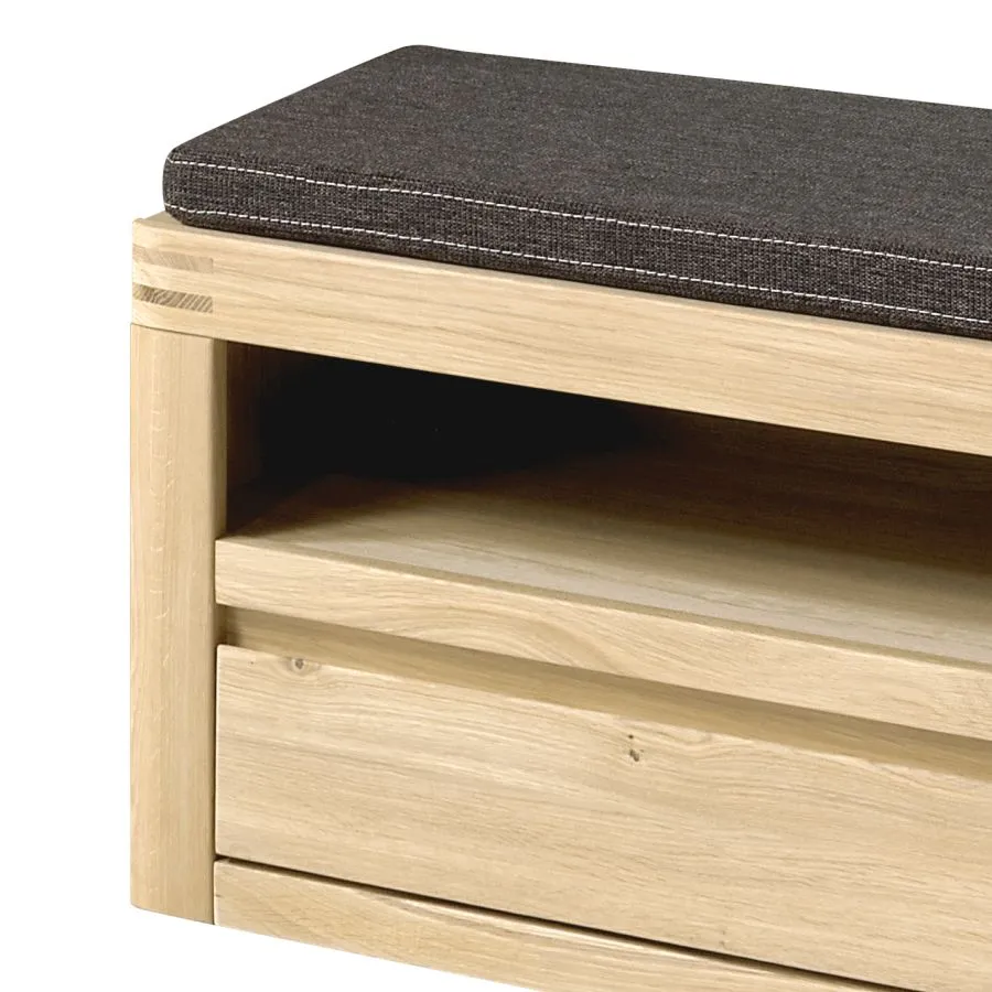 Meuble pour chaussures en bois avec assise collection MILO