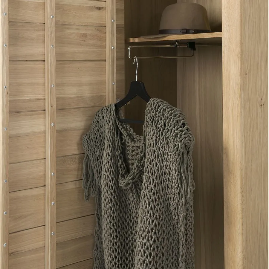 Armoire en bois 1 porte avec penderie collection MILO