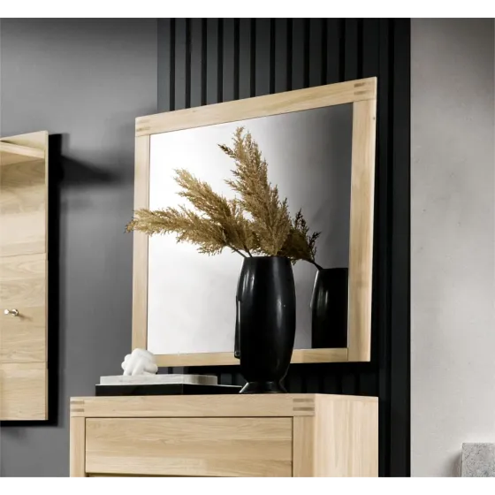 Miroir carré bois collection MILO