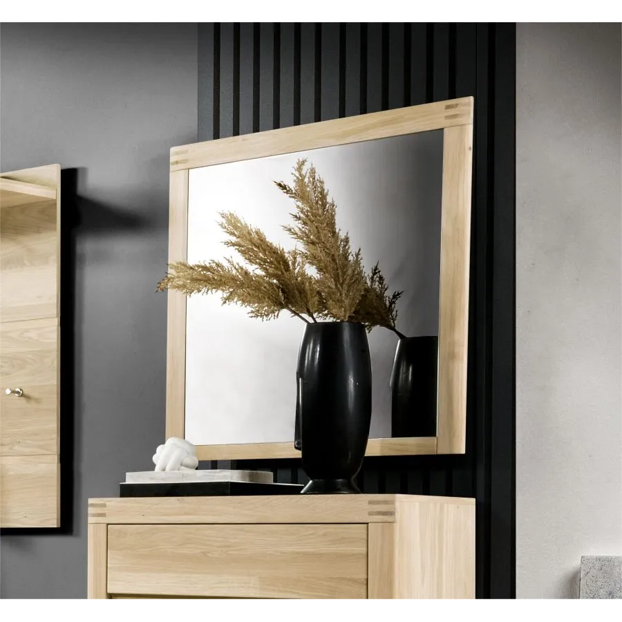 Miroir carré bois collection MILO