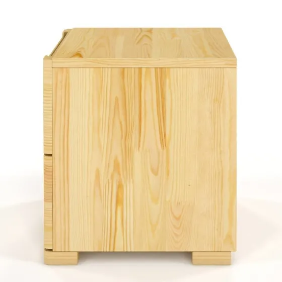Chevet pin naturel 2 tiroirs collection NOTTE