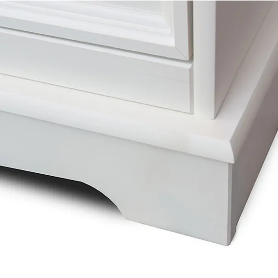 Meuble chaussure bois massif blanc collection Ancona