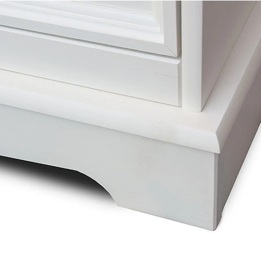 Meuble chaussure bois massif blanc collection Ancona