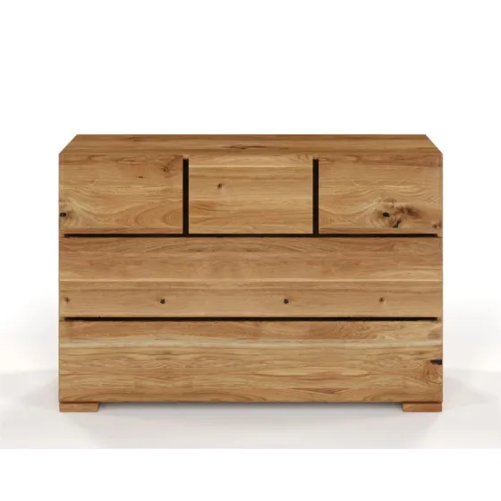 Commode bois chêne massif chambre adulte Nicea