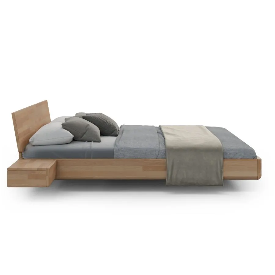 Lit en bois massif flottant collection MOOD