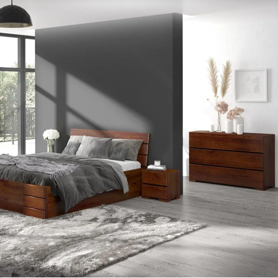 Commode 100% en bois pin massif collection MODERNA