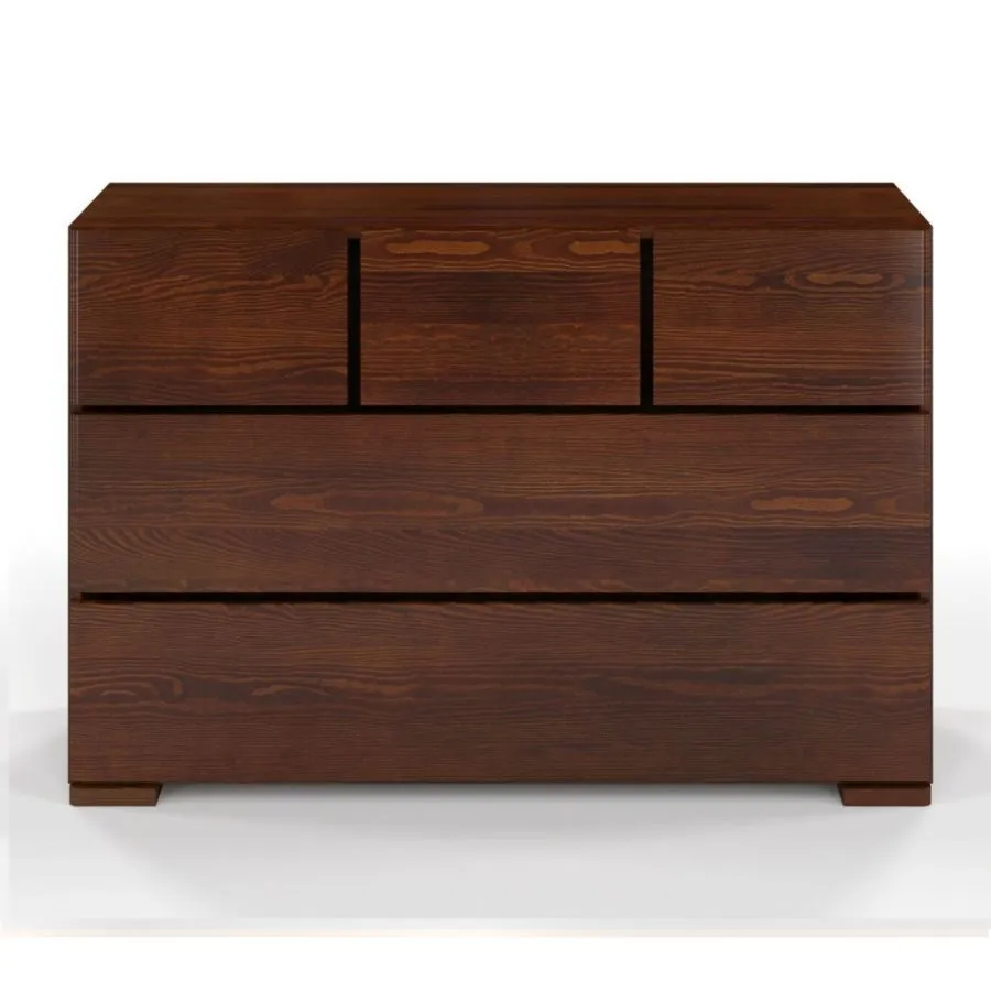commodes en bois en pin massif  5 tiroirs collection MODERN
