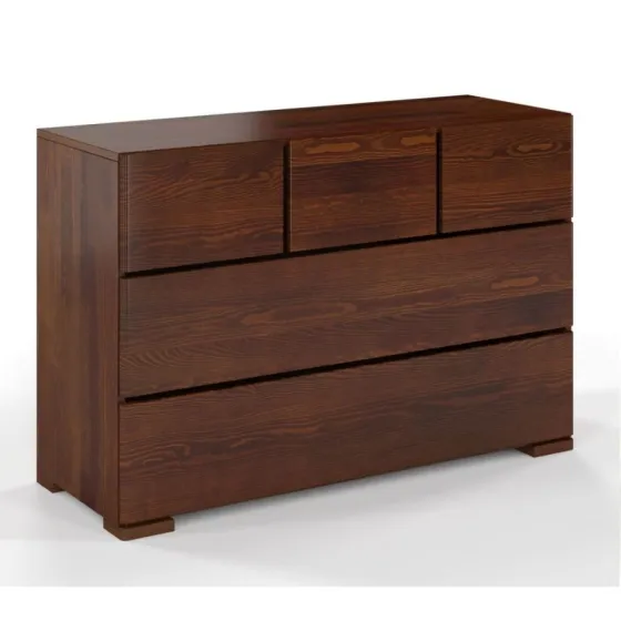 Commodes en bois massif  6 tiroirs collection MODERNA