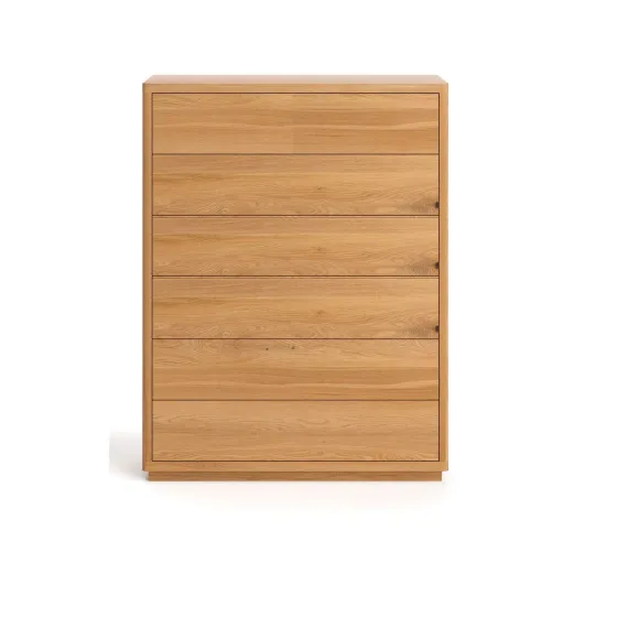 Commode bois massif 6 tiroirs style classique Vancouver