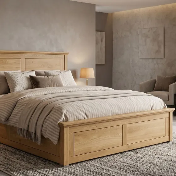 Lit coffre en bois massif collection ROMA