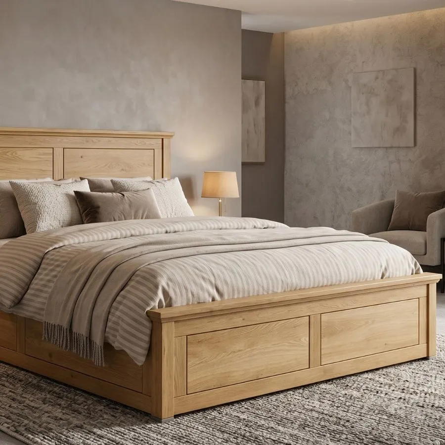 Lit coffre en bois massif collection ROMA