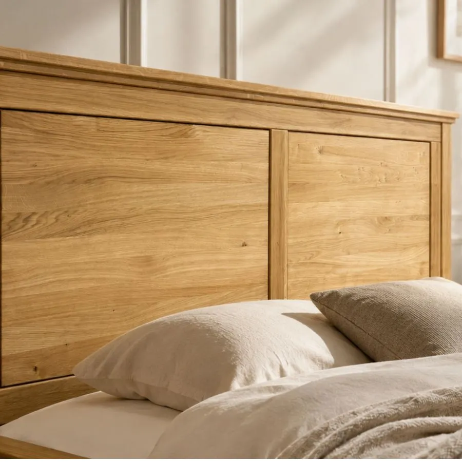 Lit coffre en bois 100% chêne massif collection ROMA