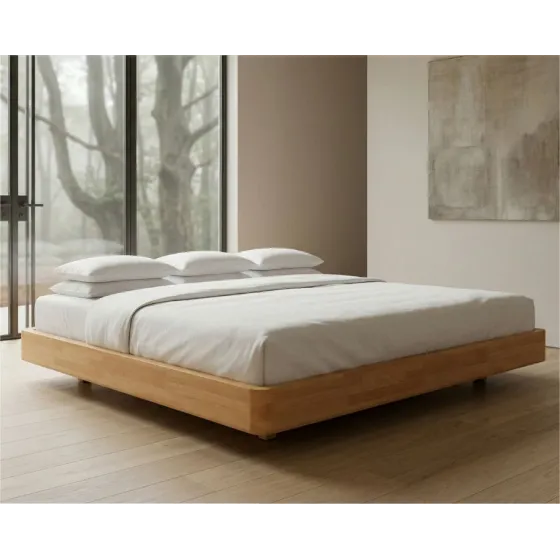 Cadre de lit en bois naturel collection MOOD