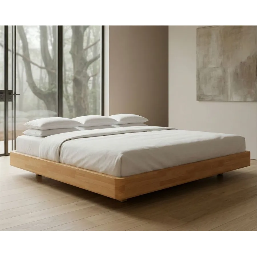 Cadre de lit en bois naturel collection MOOD