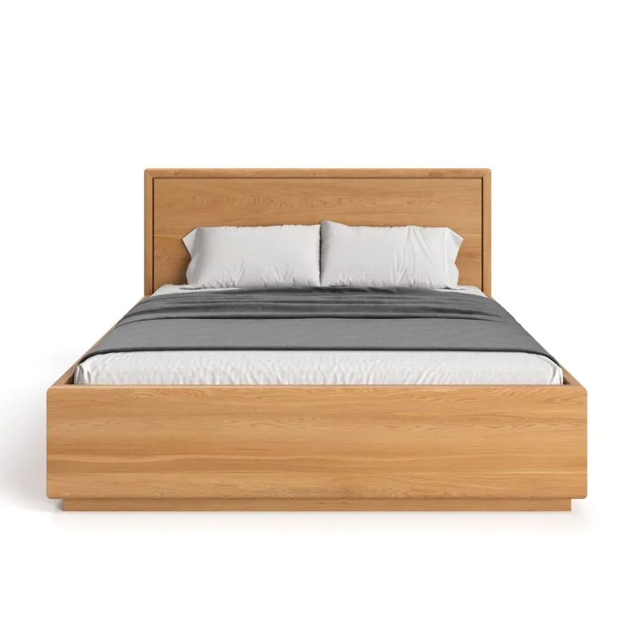 Lit bois massif 160x200 avec coffre collection Vancouver SLIM