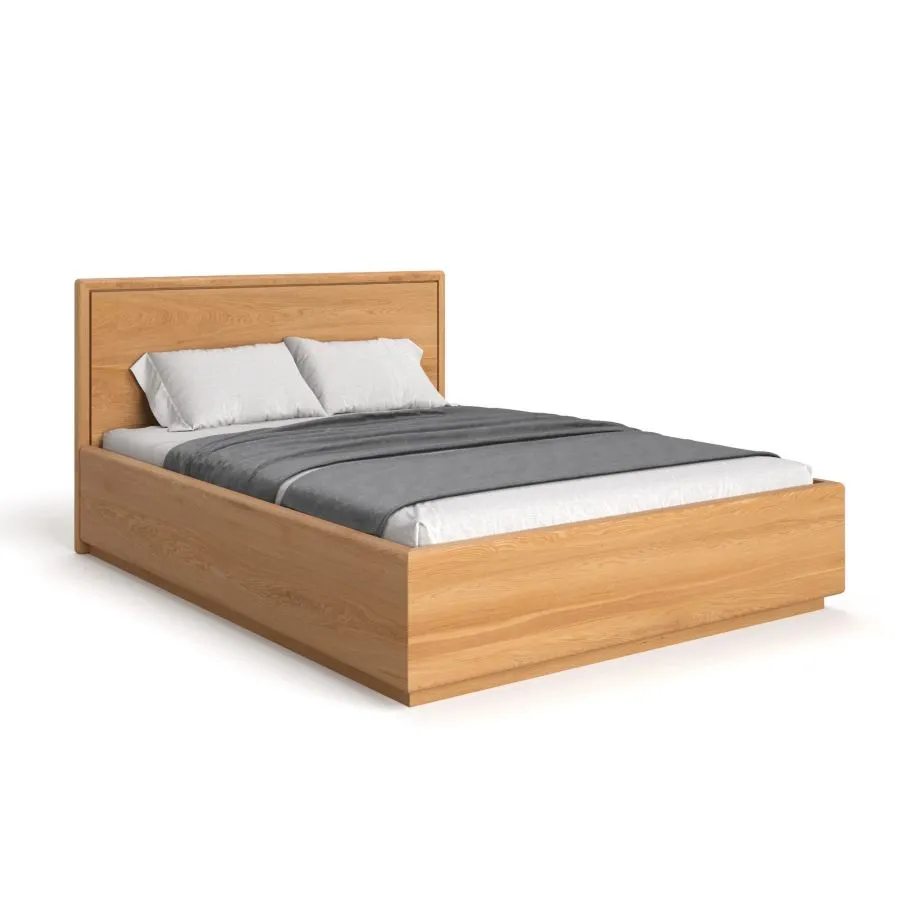 Lit bois massif avec coffre collection Vancouver SLIM