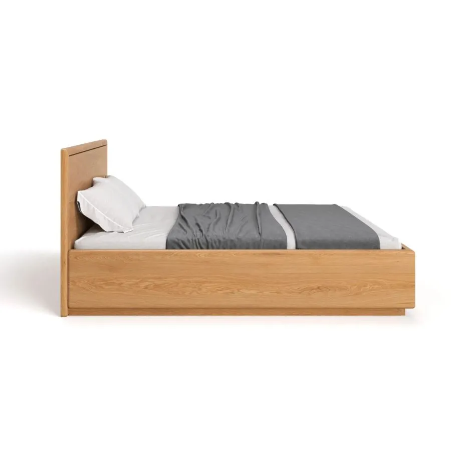 Lit en bois massif avec coffre collection Vancouver SLIM