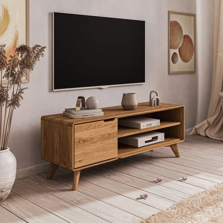 Meuble télé chêne 1 porte collection SVEN