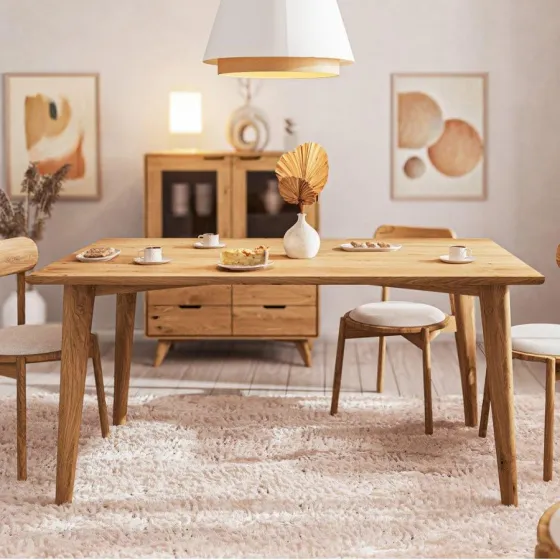 Table en chêne extensible collection SVEN