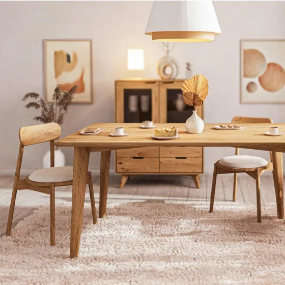 Table bois massif extensible collection SVEN