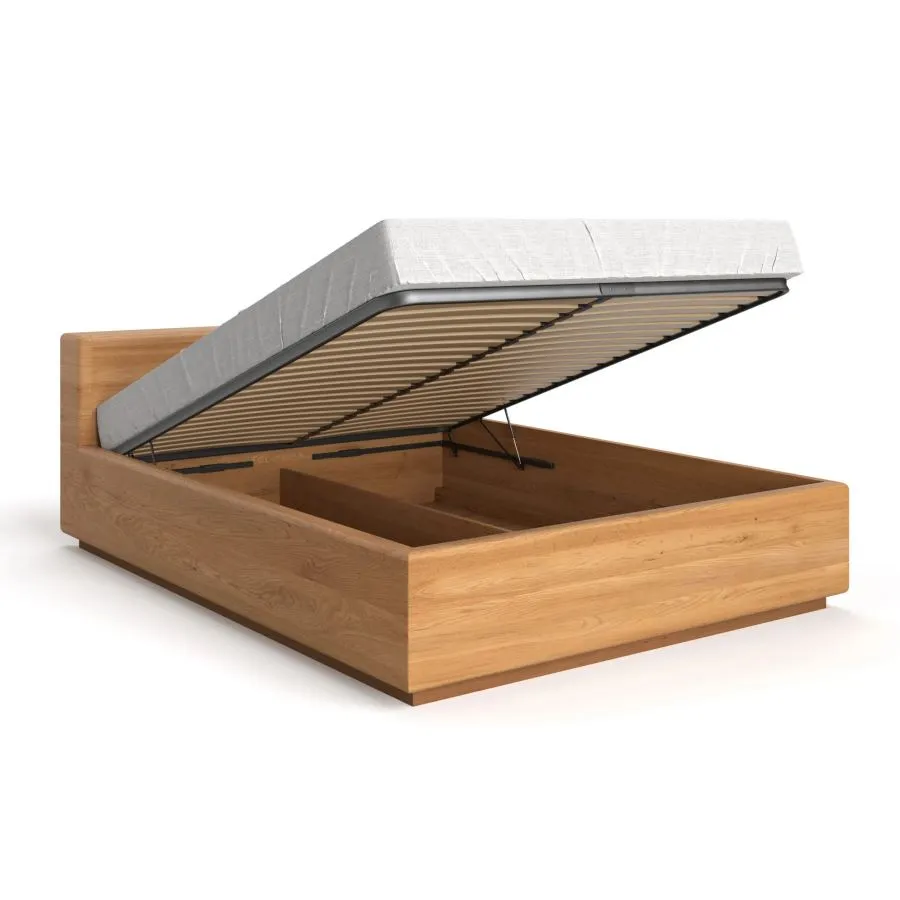 Lit coffre en bois 180x200 collection MEZZO