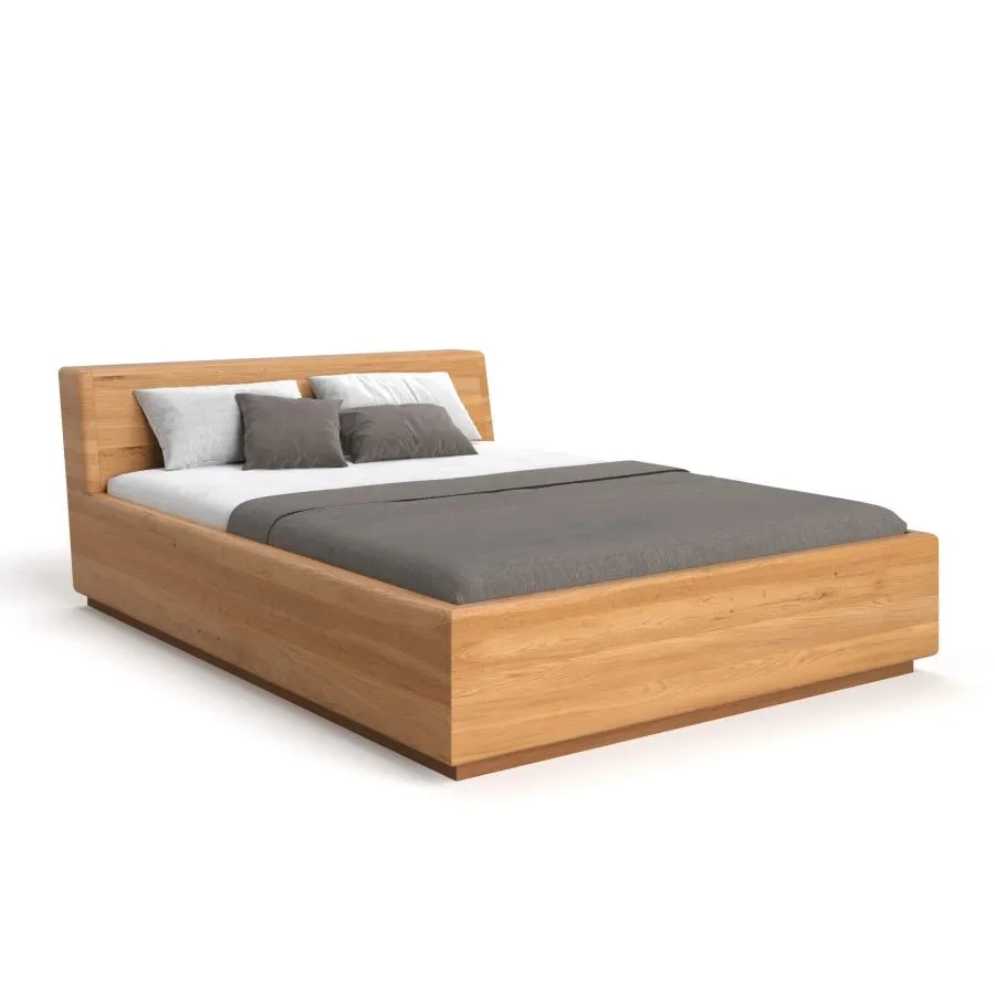Lit coffre en bois 140x200 collection MEZZO