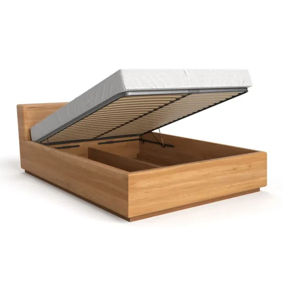 Lit coffre en bois 200x200 collection MEZZO