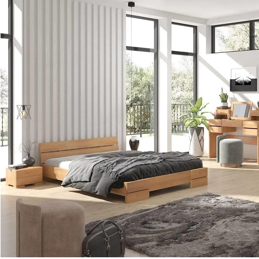 Table de nuit en bois pour lit adulte collection INDIGO