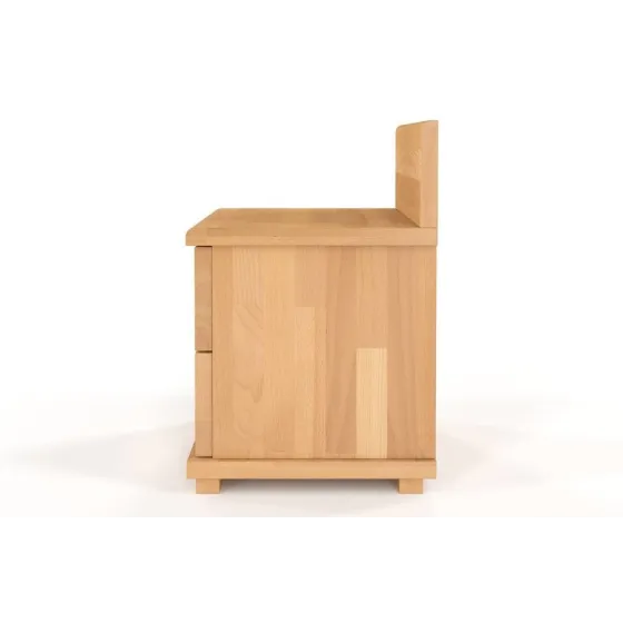 Table de chevet bois naturel 2 tiroirs collection MODENA