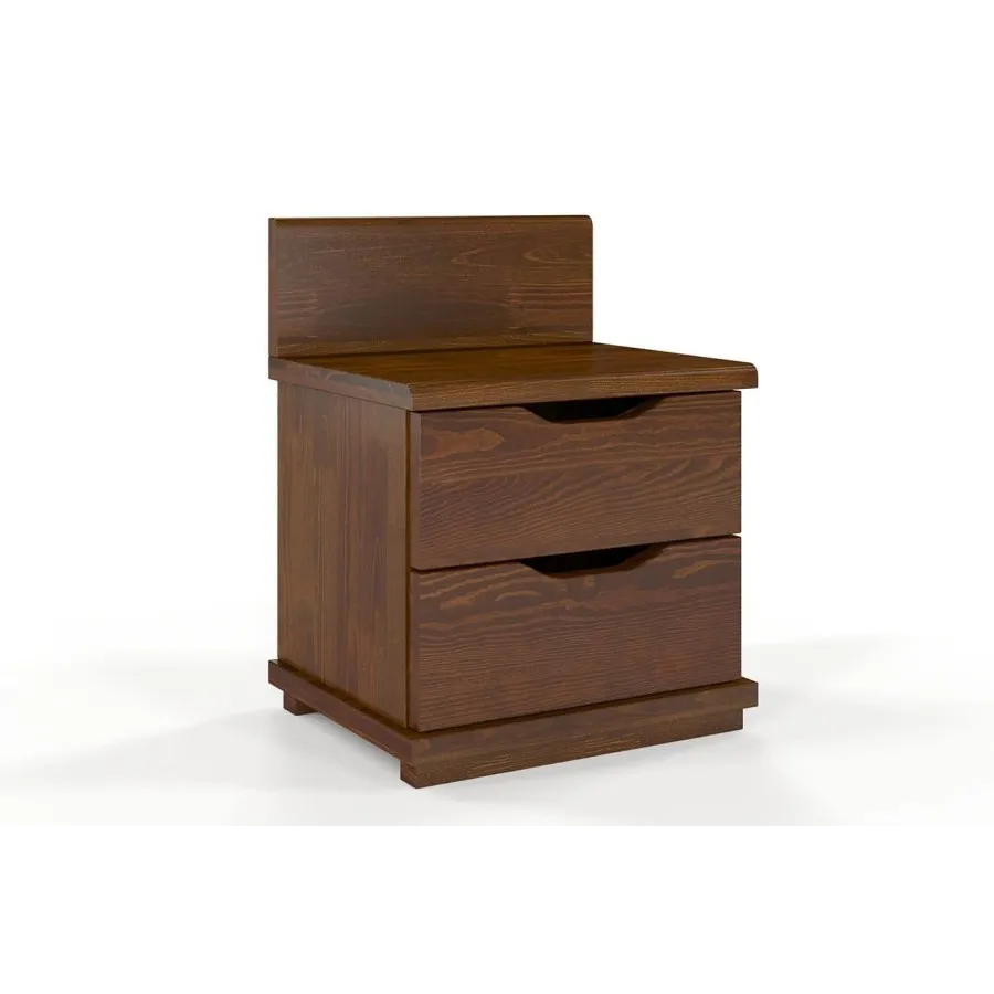 Table de chevet pin noyer collection MODENA