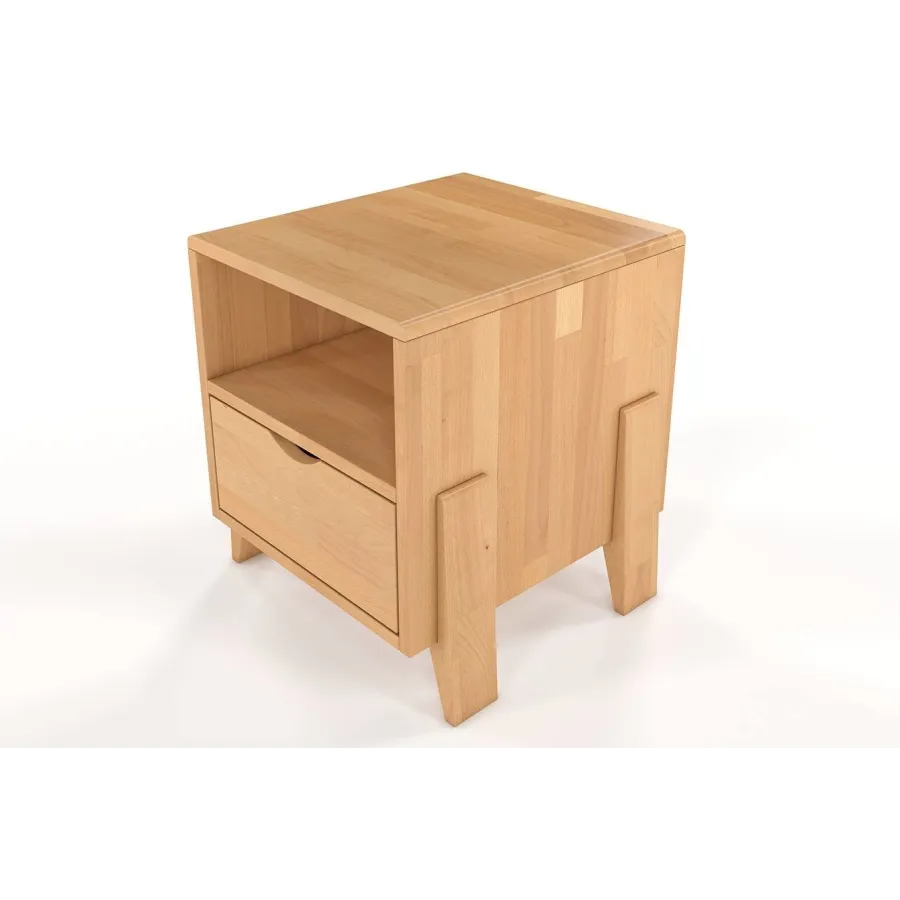 Table de nuit 100% bois naturel collection NINA