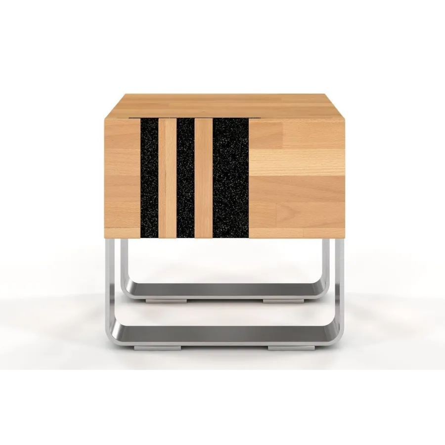 Table de chevet en bois et métal collection BELLEVUE
