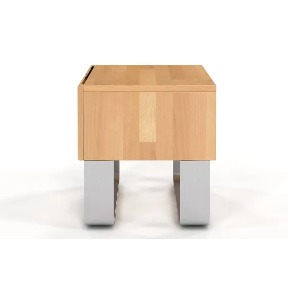 Table de chevet bois et pieds métal collection BELLEVUE