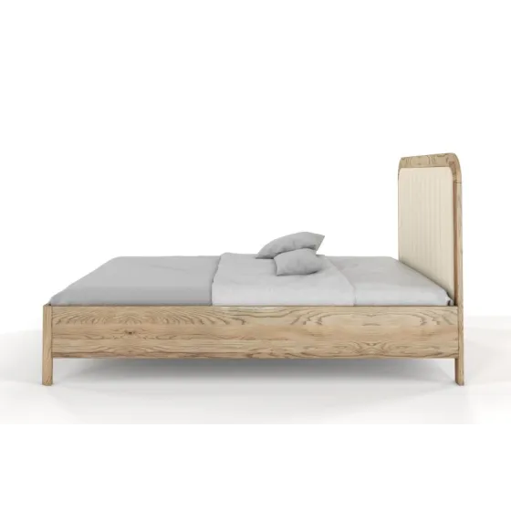 Lit en chêne massif 140x190 brossé collection VERDE
