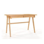 Bureau en bois massif — chêne, hêtre, bois et métal