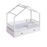Lit cabane en bois