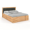 Lit en bois hêtre avec rangements