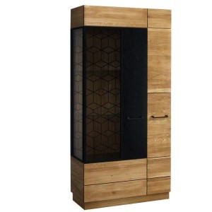 Vitrine bois et métal