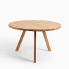 Table ronde en bois