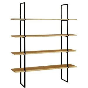 Bibliothèque en bois massif